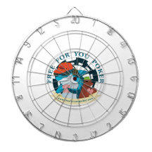 Poker Player Dart Board