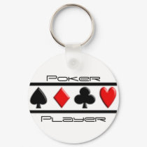 Poker Player keychains