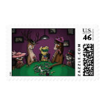 Poker Playing Animals Postage