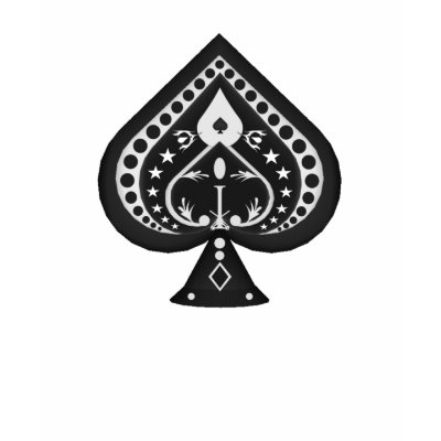 Poker: Spades Symbol: T-Shirt: Black Jack by spiritswitchboard