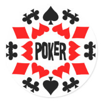 POKER ROUND STICKER