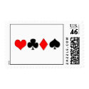 Poker Suits Postage Stamp