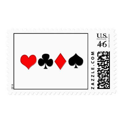 Poker Suits Postage Stamp by thehatch