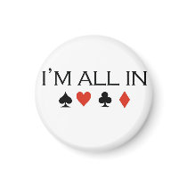 Poker T-shirts: "I'm all in" magnets