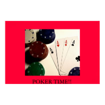 POKER TIME!! posters