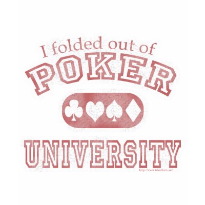Poker University Old School T Shirt by Anotherfort