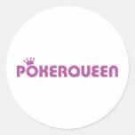pokerqueen icon round stickers