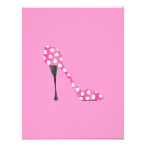 Poky Dot High Heel invitations