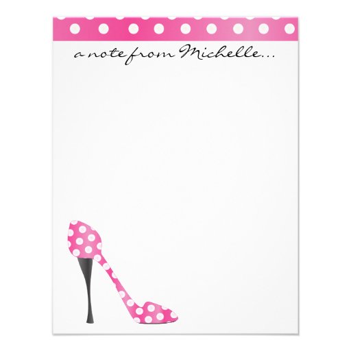 Poky Dot High Heel Invitations