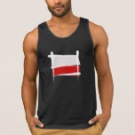 Poland Brush Flag Tank Tops