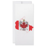 Poland Canada Flag Map rack cards