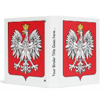 Poland Coat of Arms detail 3 Ring Binder