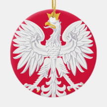 Poland Eagle Christmas Ornament