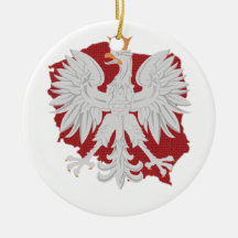 Poland Eagle Christmas Tree Ornaments