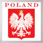 Poland Eagle Red Shield posters