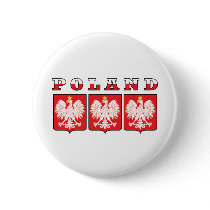 Poland Eagle Shields Pins