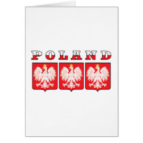 Poland Eagle Shields Cards