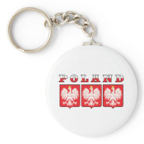 Poland Eagle Shields Keychains