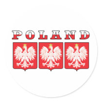 Poland Eagle Shields stickers by PolishHeritage Poland Eagle Shields stickers