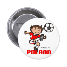 Poland - Euro 2012 Pinback Buttons