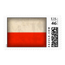Poland Flag Distressed Stamps