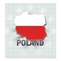 Poland Flag Map 2.0 posters