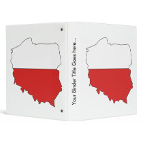 Poland Flag Map full size Binder
