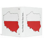 Poland Flag Map full size binders