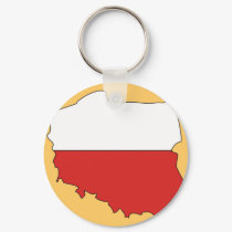Poland flag map keychains by FlagStore Poland flag map keychains