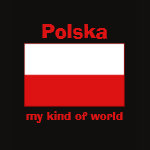Poland Flag Map Text Ladies Baby Doll