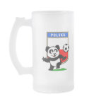 This adorable little panda is too cute! He's featured in front of a large flag from Poland and ready to play football and score some goals. This cute design is perfect for football players and soccer fans.