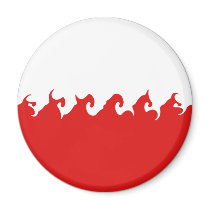 Poland Gnarly Flag magnets by Flagnostic Poland Gnarly Flag magnets