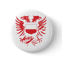 Poland Grunged Button