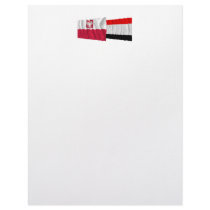 Poland & Kujawsko-Pomorskie waving flags Letterhead