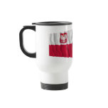 Poland &amp; Kujawsko-Pomorskie waving flags Coffee Mug