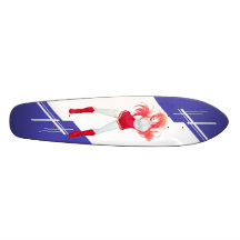 Poland Manga girl dressed in Flag - Polish Skate Deck