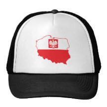 Poland Map In Polish Colors Hat