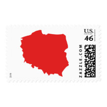 Poland Map postage