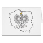 Poland Map With Eagle cards