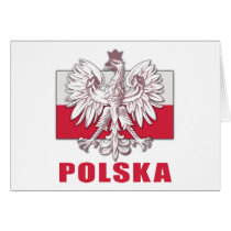 Poland Polska Coat of Arms Greeting Card