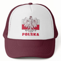 Poland Polska Coat of Arms Hats
