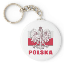 Poland Polska Coat of Arms Keychain
