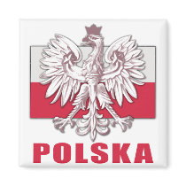 Poland Polska Coat of Arms Fridge Magnets