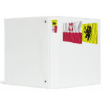 Poland &amp; Pomorskie waving flags Binders