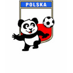This cute panda loves to play <b>soccer</b>, also called <b>football</b> for <b>Poland</b>! This fun <b>Polish soccer t-shirt</b> is perfect for anyone that loves to play football or fans that like to root for Poland in matches! Support the Polish Football Team with this cute t-shirt design!