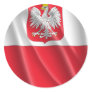 POLAND ROUND STICKER