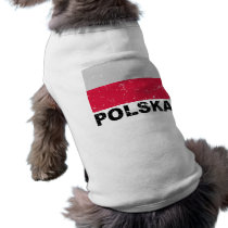 Poland Vintage Flag pet clothing