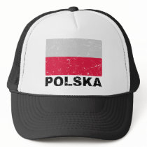 Poland Vintage Flag hats