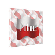 Poland Waving Flag Canvas Prints