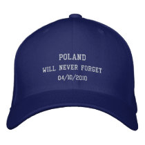 Poland will never forget embroidered baseball caps